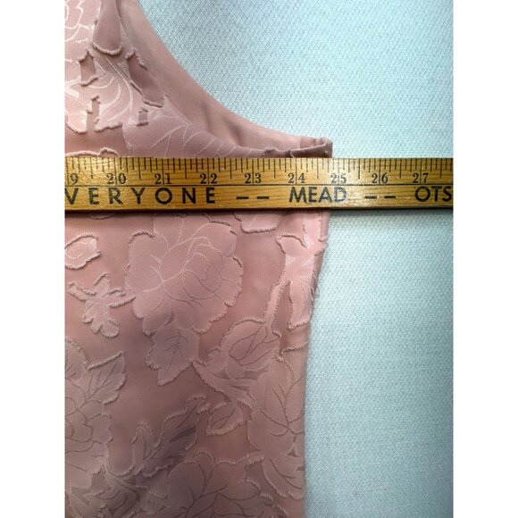 Chicos Womens Floral Embroidered Tank Top Size 4 (20/22) Pink Sleeveless Coasta - Picture 6 of 10